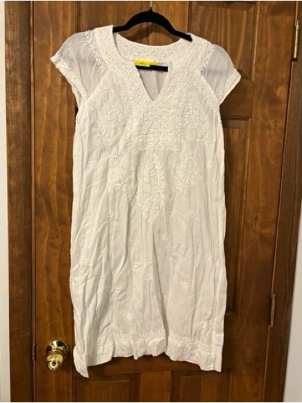 Roller Rabbit White Embroidered Mini Dress